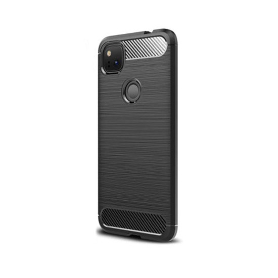 Husa Google Pixel 4a, SILKASE, culoare carbon negru (Telefoane Google, H0264) by www.silkase.ro