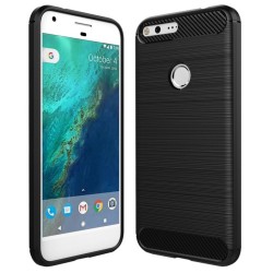 Husa compatibila cu Google Pixel XL, SILKASE, culoare carbon negru
