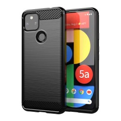 Husa compatibila cu Google Pixel 5, SILKASE, culoare carbon negru
