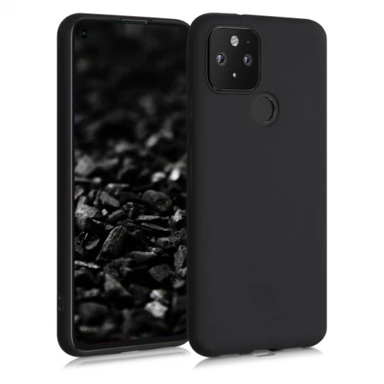 Husa SILKASE pentru Google Pixel 5, culoare negru, soft silicone (Telefoane Google, H0673) by www.silkase.ro