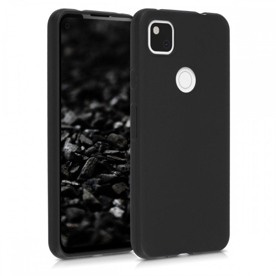 Husa SILKASE pentru Google Pixel 4a, culoare negru, soft silicone (Telefoane Google, H0675) by www.silkase.ro
