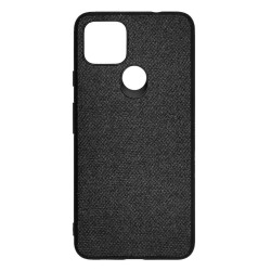 Husa SILKASE pentru Google Pixel 4a, fabric, culoare negru