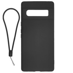 Husa SILKASE pentru Google Pixel 6, soft silicon, negru