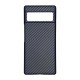 Husa fibra carbon SILKASE pentru Google Pixel 6 Pro, aramid kevlar, negru (Telefoane Google, H1145) by www.silkase.ro