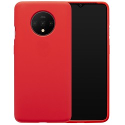 Husa OnePlus 7T, SLR, culoare rosu, liquid silicone