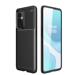 Husa compatibila cu Oneplus 9 Pro, SILKASE, culoare carbon negru Husa compatibila cu Oneplus 9 Pro, SILKASE, culoare carbon negru