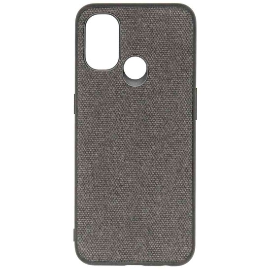 Husa compatibila cu Oneplus Nord N100, Fabric,SILKASE, culoare negru (Telefoane OnePlus, H0569) by www.silkase.ro