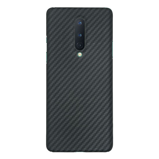 Husa fibra carbon SILKASE pentru OnePlus 8, aramid kevlar, negru (Telefoane OnePlus, H0959) by www.silkase.ro