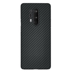 Husa fibra carbon SILKASE pentru OnePlus 8 Pro, aramid kevlar, negru Husa fibra carbon SILKASE pentru OnePlus 8 Pro, aramid kevlar, negru