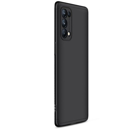 Husa pentru Oppo Reno 5 4G/5G, GKK, culoare negru, 360 (SILKASE, Husa GKK) by www.silkase.ro Husa pentru Oppo Reno 5 4G/5G, GKK, culoare negru, 360 (Reno5 4G, H0726) by www.silkase.ro