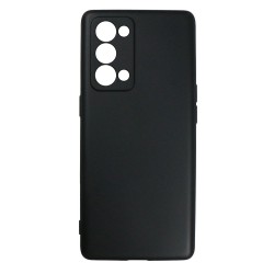 Husa SILKASE pentru Oppo Reno 6 Pro 5G, culoare negru, silicon