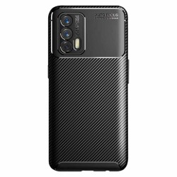Husa SILKASE pentru Realme GT, silicon, Auto Focus, culoare carbon negru Husa SILKASE pentru Realme GT, silicon, Auto Focus, culoare carbon negru