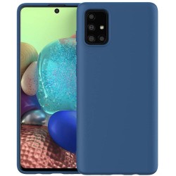 Husa compatibila cu Samsung Galaxy A71 , SILKASE, culoare albastru inchis, soft silicone Husa compatibila cu Samsung Galaxy A71 , SILKASE, culoare albastru inchis, soft silicone