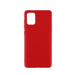 Husa compatibila cu Samsung A71 , SILKASE, culoare rosu, soft silicone Husa compatibila cu Samsung A71 , SILKASE, culoare rosu, soft silicone