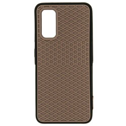 Husa waffle SILKASE pentru Samsung S20 Plus, cauciuc, culoare negru/maro Husa waffle SILKASE pentru Samsung S20 Plus, cauciuc, culoare negru/maro