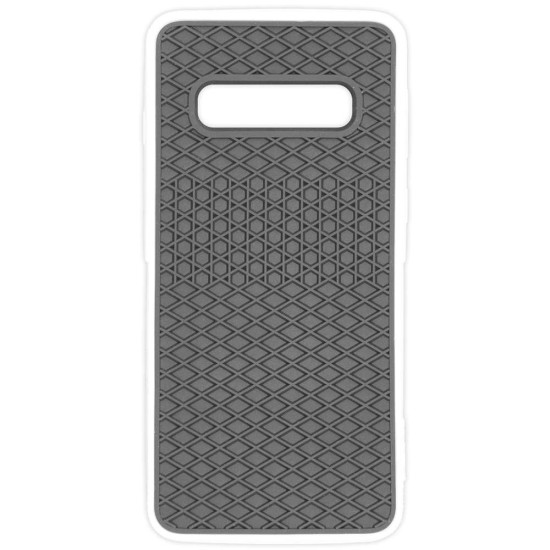 Husa waffle SILKASE pentru Samsung S10, cauciuc, culoare alb/negru (SILKASE, Telefoane Samsung) by www.silkase.ro Husa waffle SILKASE pentru Samsung S10, cauciuc, culoare alb/negru (Telefoane Samsung, H0618) by www.silkase.ro