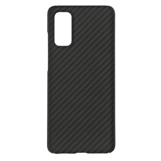 Husa carbon SILKASE pentru Samsung S20, aramid kelvar, negru (Telefoane Samsung, H0646) by www.silkase.ro