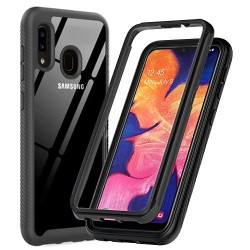 Husa SILKASE Vault pentru Samsung A20e, culoare negru, antishock, camera protection, antigravity