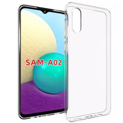 Husa SILKASE pentru Samsung A02, culoare transparent, silicon