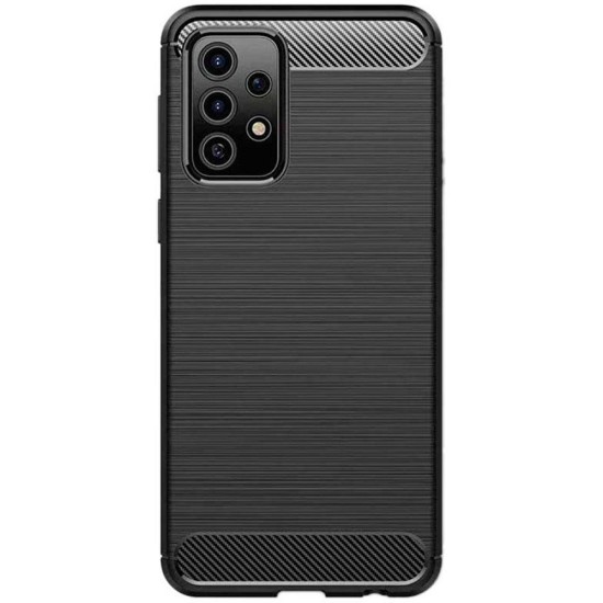 Husa SILKASE pentru Samsung A52/ A52 5G, SILKASE, culoare carbon negru (Telefoane Samsung, H0835) by www.silkase.ro