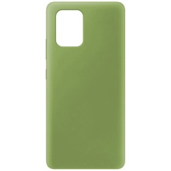 Husa SILKASE pentru Samsung S10 Lite, soft silicon, verde olive Husa SILKASE pentru Samsung S10 Lite, soft silicon, verde olive