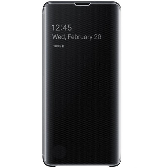 Husa flip Samsung Galaxy S20 Ultra, SILKASE, culoare negru, clear view (Telefoane Samsung, H0245) by www.silkase.ro