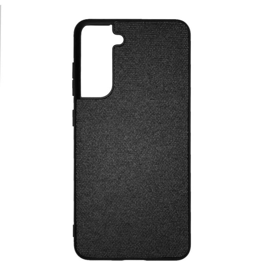 Husa SILKASE pentru Samsung S21 FE, fabric, culoare negru (Telefoane Samsung, H0891) by www.silkase.ro