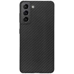 Husa fibra carbon SILKASE pentru Samsung S21 FE, aramid kevlar, negru Husa fibra carbon SILKASE pentru Samsung S21 FE, aramid kevlar, negru