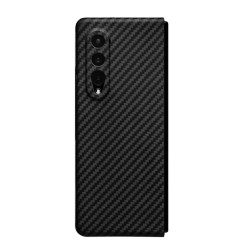 Husa fibra carbon SILKASE pentru Samsung Z Fold 3, aramid kevlar, negru Husa fibra carbon SILKASE pentru Samsung Z Fold 3, aramid kevlar, negru