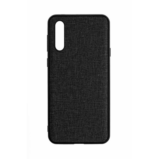 Husa Samsung A70, Fabric, culoare negru (Telefoane Samsung, H0363) by www.silkase.ro