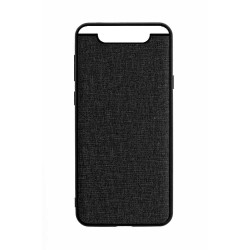 Husa Samsung A80/A90, Fabric, culoare negru