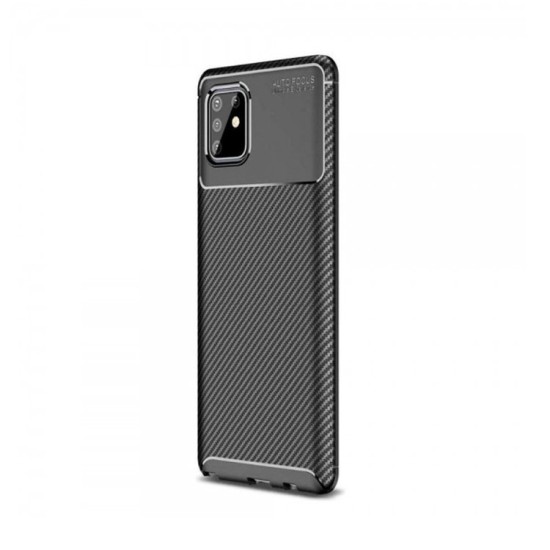 Husa compatibila cu Samsung A91, SILKASE, culoare carbon negru (SILKASE, Telefoane Samsung) by www.silkase.ro Husa compatibila cu Samsung A91, SILKASE, culoare carbon negru (Telefoane Samsung, H0369) by www.silkase.ro
