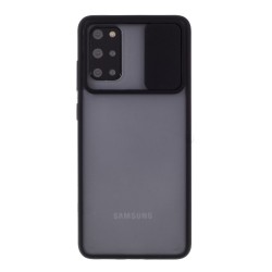 Husa pentru Samsung Galaxy S20 Plus, SILKASE, camera privacy protection, plastic, transparent mat Husa pentru Samsung Galaxy S20 Plus, SILKASE, camera privacy protection, plastic, transparent mat