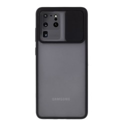 Husa pentru Samsung Galaxy S20 Ultra, SILKASE, camera privacy protection, plastic, transparent mat Husa pentru Samsung Galaxy S20 Ultra, SILKASE, camera privacy protection, plastic, transparent mat