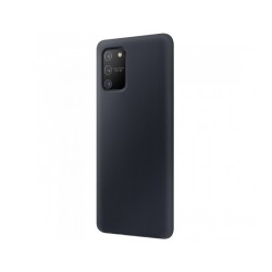 Husa Samsung S10 Lite, SILKASE Camera protection, culoare negru, liquid silicone