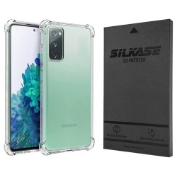 Husa Antishock Silkase pentru Samsung Galaxy S20 FE, SILKASE, culoare transparent,silicon Husa Antishock Silkase pentru Samsung Galaxy S20 FE, SILKASE, culoare transparent,silicon