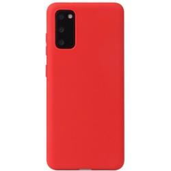 Husa compatibila cu Samsung S20 FE, SILKASE, culoare rosu, soft silicone