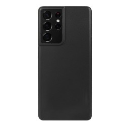 Husa 0.3mm SILKASE pentru Samsung S21 Ultra, subtire, culoare negru, plastic mat