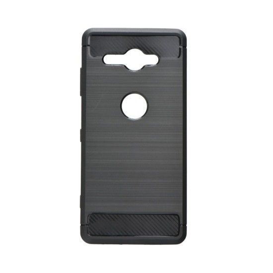 Husa Sony XZ2 Compact, SLR, culoare carbon negru (SILKASE, Xperia XZ2 Compact) by www.silkase.ro Husa Sony XZ2 Compact, SLR, culoare carbon negru (Xperia XZ2 Compact, H0478) by www.silkase.ro