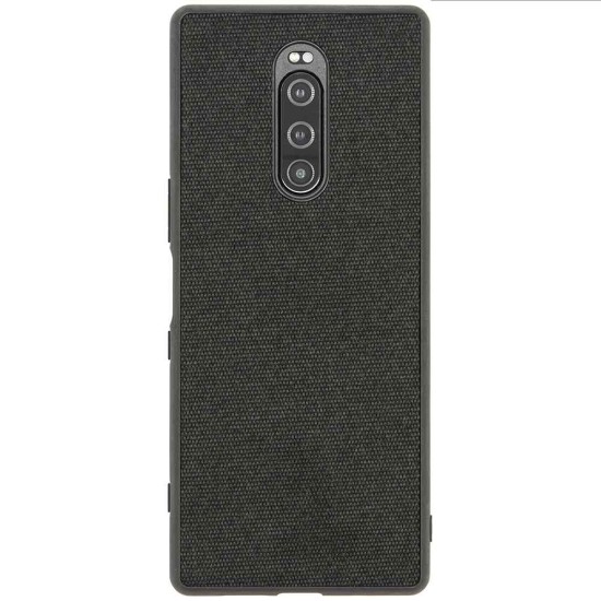 Husa compatibila cu Sony Xperia 1, Fabric,SILKASE, culoare negru (SILKASE, Xperia 1) by www.silkase.ro Husa compatibila cu Sony Xperia 1, Fabric,SILKASE, culoare negru (Xperia 1, H0564) by www.silkase.ro