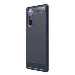 Husa Sony Xperia 5, SILKASE, culoare carbon negru