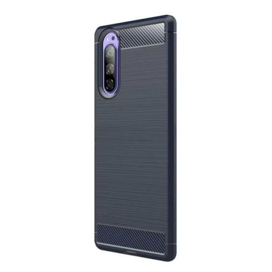 Husa Sony Xperia 5, SILKASE, culoare carbon negru (SILKASE, Xperia 5) by www.silkase.ro Husa Sony Xperia 5, SILKASE, culoare carbon negru (Xperia 5, H0476) by www.silkase.ro