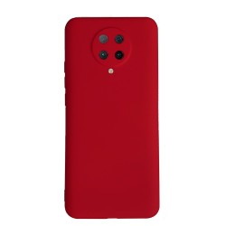 Husa pentru Xiaomi Poco F2 Pro, SILKASE , culoare rosu, soft silicone