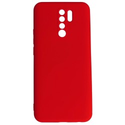 Husa pentru Xiaomi Redmi 9, SILKASE , culoare rosu, soft silicone Husa pentru Xiaomi Redmi 9, SILKASE , culoare rosu, soft silicone