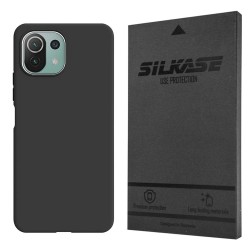 Husa compatibila cu Xiaomi Mi 11 , SILKASE, culoare negru, soft silicone Husa compatibila cu Xiaomi Mi 11 , SILKASE, culoare negru, soft silicone