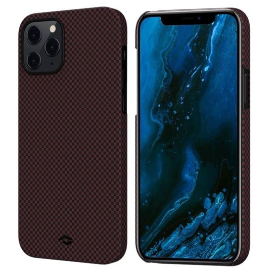 Carcasa PITAKA MagEZ Plain iPhone 12 Pro Max Black/Red (iPhone 12 Pro Max, KI1204PM) by www.silkase.ro