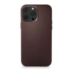 Carcasa din piele naturala Decoded BackCover MagSafe compatibila cu iPhone 13 Pro Brown
