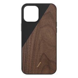 Husa Lemn Native Union Clic Wooden compatibila cu iPhone 12/12 Pro - Black Husa Lemn Native Union Clic Wooden compatibila cu iPhone 12/12 Pro - Black