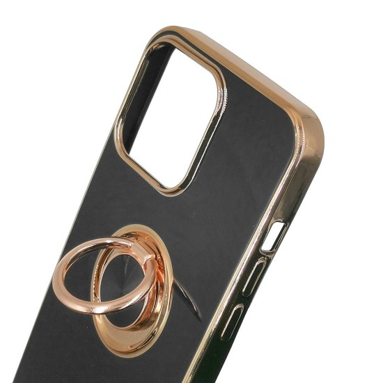 Husa SILKASE pentru iPhone 13 Pro, silicon negru/auriu (SILKASE, iPhone 13 Pro) by www.silkase.ro Husa SILKASE pentru iPhone 13 Pro, silicon negru/auriu (iPhone 13 Pro, H0938) by www.silkase.ro