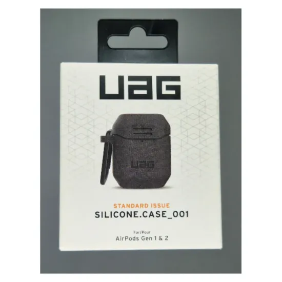 Husa antimicrobiana UAG Standard Issue Silicone compatibila cu Apple AirPods Black (Ingredi, 10244K114040) by www.silkase.ro